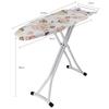 Ironing Board with Big Steam Iron Station Holder, Heat Resistant Metallic Cover with Adjustable Height, Foldable Strong Legs white2 view 2
