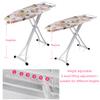 Ironing Board with Big Steam Iron Station Holder, Heat Resistant Metallic Cover with Adjustable Height, Foldable Strong Legs white2 view 3