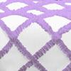 Luxury Diamond Ruffle Dual-Tone Duvet Cover 5 Piece Set with Zipper Closure, 100% Egyptian Cotton & 400TC Comforter/Quilt Cover Bedding Set - Lavender Solid, Full Size. view 4