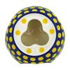 Polmedia Polish Pottery Heater - Yellow Dots Pattern Handmade in Boleslawiec Poland by Ceramika Artystyczna + Certificate of Authenticity view 2
