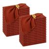 30 Pack Handmade Cloth Napkins with Fringe,100% Cotton Napkins,Natural Soft Rustic Cotton Dinner Napkins for Wedding Party Event Table Decoration(Terracotta,16 * 16 Inch) view 1