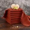 30 Pack Handmade Cloth Napkins with Fringe,100% Cotton Napkins,Natural Soft Rustic Cotton Dinner Napkins for Wedding Party Event Table Decoration(Terracotta,16 * 16 Inch) view 4