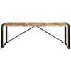 loibinfen Wooden Dining Table Kitchen Table Restaurant & Other Tables with Heavy Duty Steel Frame, 86.6"x39.4"x29.5" Solid Reclaimed Wood view 2
