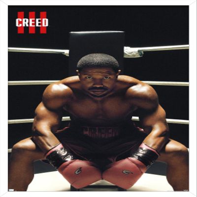 Creed III - Adonis One Sheet Wall Poster, 34L" x 22.4W", White Framed Version