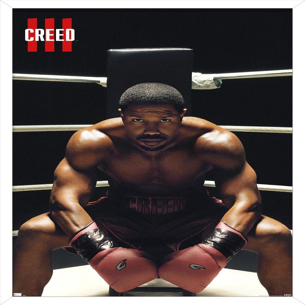 Creed III - Adonis One Sheet Wall Poster, 34L" x 22.4W", White Framed Version