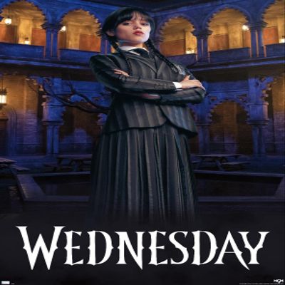 Wednesday - Portrait Wall Poster, 34L" x 22.4W", Premium Unframed Version