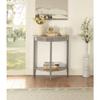 Acme Justino Console Table in Gray Oak & Gray 90161 view 1