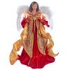 Kurt Adler 16-Inch Red/Gold Black Angel Tree Topper view 1