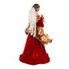 Kurt Adler 16-Inch Red/Gold Black Angel Tree Topper view 2