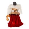 Kurt Adler 16-Inch Red/Gold Black Angel Tree Topper view 4