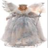 Kurt Adler 16-Inch White/Silver/Lavender and Blue Angel Treetopper view 1