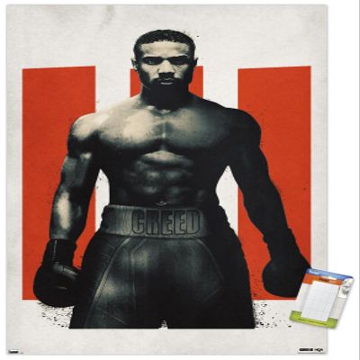 Creed III - Adonis Fight Wall Poster, 22.4L" x 14.7W", Premium Poster & Mount Bundle