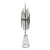 Kurt Adler 13-Inch Plastic Silver Glittered Snowflake Tree Topper view 2