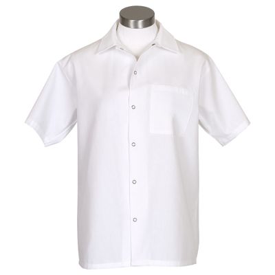 Fame Short Sleeve Cook Shirt C25 - White / 5XL (WFA82559WH5X)