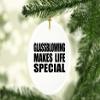 Designsify Christmas Tree Decoration, Glassblowing Makes Life Special, Oval Ornament, Gifts for Birthday Anniversary Valentines Mom Mothers Fathers Day Party, to Men Women Him Her Friend Mom Dad view 2