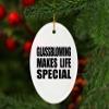 Designsify Christmas Tree Decoration, Glassblowing Makes Life Special, Oval Ornament, Gifts for Birthday Anniversary Valentines Mom Mothers Fathers Day Party, to Men Women Him Her Friend Mom Dad view 3