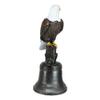1 Pcs Independence Day American Patriotic Bald Eagle Perching On Liberty Bell Figurine view 3