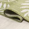 Eyely BMS119D-28 Santa Monica Nevis Palm Frond Indoor/Outdoor Runner Rug Coastal;Casual;Country;Floral, Bedroom, Kitchen, Backyard, Patio, Easy-Cleaning, Non-Shedding, 2 X 8, Green/Cream view 3