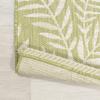 Eyely BMS119D-28 Santa Monica Nevis Palm Frond Indoor/Outdoor Runner Rug Coastal;Casual;Country;Floral, Bedroom, Kitchen, Backyard, Patio, Easy-Cleaning, Non-Shedding, 2 X 8, Green/Cream view 4