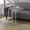 Acme Danson Side Table in Weathered Oak & Chrome 81849 view 2