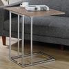 Acme Danson Side Table in Weathered Oak & Chrome 81849 view 3