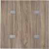 Acme Danson Side Table in Weathered Oak & Chrome 81849 view 4
