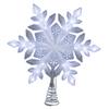 Kurt Adler 13-Inch 25-Light LED Glittered Snowflake Tree Topper view 1