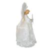 Kurt Adler 16-Inch Ivory/Clear Fiber Optic Angel Tree Topper view 2