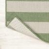 Eyely BMS203D-28 Santa Monica Negril Two-Tone Wide Stripe Indoor/Outdoor Runner Rug Modern;Coastal;Rustic, Bedroom, Kitchen, Backyard, Patio, Easy-Cleaning, Non-Shedding, 2 X 8, Green/Cream view 4