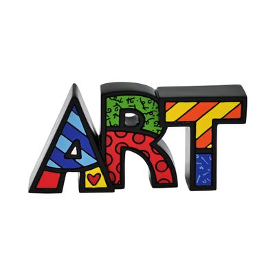Britto Resin Word Figurine, Colorful Pop Art Letters, Collectible Artistic Tabletop Decor & Home Accent - Designed by Iconic Artist Romero Art Word