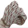 Yacht Braid Premium Polyester Rope 7/16 inch, White with Red Tracers and Blue Fleck (100 feet) view 2