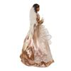 Kurt Adler 16-Inch White/Rose Gold Black Angel Tree Topper view 2