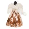 Kurt Adler 16-Inch White/Rose Gold Black Angel Tree Topper view 4