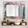 My Photostation.com 48x32''(Horizontal) Rectangular Beveled Wall Mirror on Abstract Printed Bathroom Vanity, Ready to Hang Bathroom Mirror for Vanities view 2