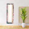 My Photostation.com 48x32''(Horizontal) Rectangular Beveled Wall Mirror on Abstract Printed Bathroom Vanity, Ready to Hang Bathroom Mirror for Vanities view 4