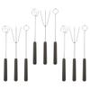 9pcs Chocolate Fork Dipping Tool for Chocolate Kitchen Tools Cheese Dipping Tool Cheese Fondue Tools Candy Dipping Tools Fondue Tool Metal Chocolate Dipping Tools Pickle Fork view 1