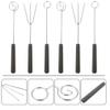 9pcs Chocolate Fork Dipping Tool for Chocolate Kitchen Tools Cheese Dipping Tool Cheese Fondue Tools Candy Dipping Tools Fondue Tool Metal Chocolate Dipping Tools Pickle Fork view 4