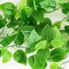 Toprooms 2 Pack Fake Hanging Plants with Pot,Artificial Hanging Plant Fake Plants Faux Ivy Vine Wall Hanging Plants Greenery Shelf Home Office Indoor Outdoor Decor (Green Faux Ivy Vine, 2 Potted) view 3