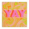Slant Collections Party Cocktail/Beverage Paper Napkins, 20-Count, Yay - Swirl view 1