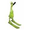 1 Pcs Wood Handicrafts "Bebek Angsa" Key Lime Green Skiing Duck Figurine view 1