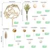 47 PCS Wood Oh Baby Cake Topper Boho Cake Toppers Balls Cake Topper Decorations Baby Shower Decorations for Boho Baby Shower Birthday Wedding Gender Reveal Cake Decorations view 2