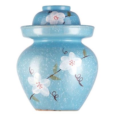 QPZK Large Traditional Chinese Porcelain Pickle Jar, Natural Ceramic Fermentation Crock Pickling Pot,Fermenting Jar with Water Seal Airlock Lid Stoneware Fermenter for Ki 11KG