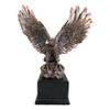 1 Pcs Aerial Majestic Bald Eagle On Rock Ledge Stretching Out Wings Figurine With Base view 2