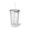 16oz Plastic Cup Humorous Philippines Tourists Sarcastic Manila Women Men Asians 16oz / Transparent view 4