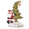 Blossom Bucket Santa with Lighted Christmas Tree view 1