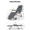 ALSODI Thickened and Widened Indoor Rest Folding Bed, Multi-Function Folding Reclining Chair, Outdoor Camping Folding Bed,B view 2