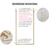 FURVOKIA 2 Pcs Creative Chain Adjustable Height Ceiling Hanging Clothing Racks,Retail Display Clothes Storage Pipe Shelf, Heavy Duty Metal Garment Rack,Home Hanger Organizer (Gold Round Tube, 24" L) view 3