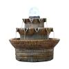 SUNESA Tabletop Fountains Garden and Home Fountain Water Landscaping Decor Home DIY Accessories Home Figurines Desktop FengShui Water Fountain Desktop Fountain view 1