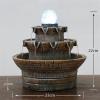 SUNESA Tabletop Fountains Garden and Home Fountain Water Landscaping Decor Home DIY Accessories Home Figurines Desktop FengShui Water Fountain Desktop Fountain view 2