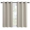 NICETOWN Kitchen Curtains for Decoration, Thermal Insulated Grommet Room Darkening Draperies/Panels for Laundry (Natural, 2 Panels, W42 x L50 inches) view 2